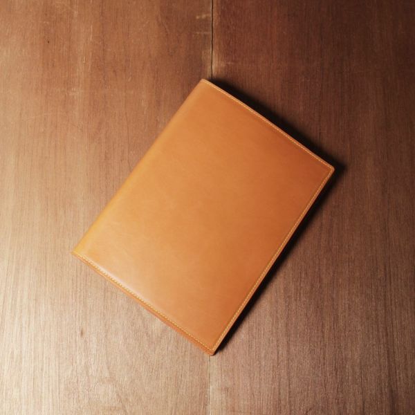 レザーブランドS'FACTORY「Rhodia レザーメモカバー No.16 A5サイズ カウレザー キャメル（牛革）」商品画像