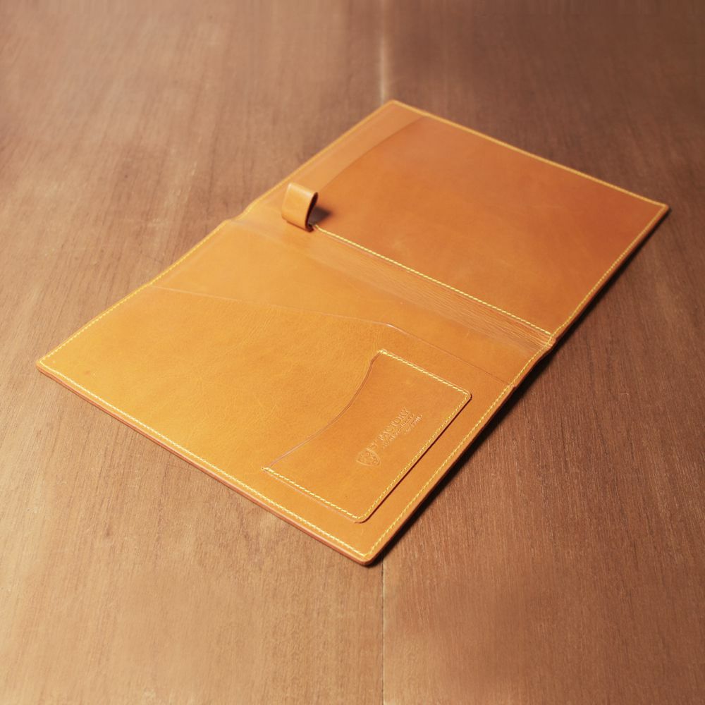 レザーブランドS'FACTORY「Rhodia レザーメモカバー No.16 A5サイズ カウレザー キャメル（牛革）」商品画像