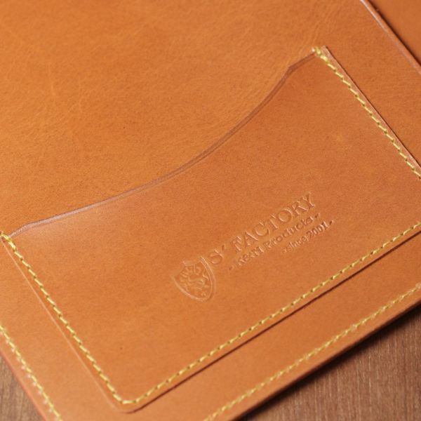 レザーブランドS'FACTORY「Rhodia レザーメモカバー No.16 A5サイズ カウレザー キャメル（牛革）」商品画像