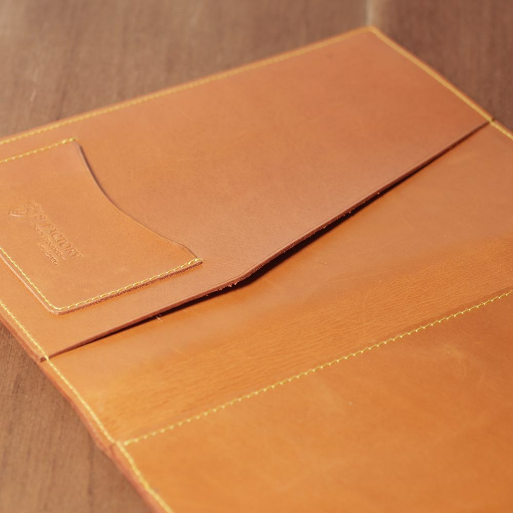 レザーブランドS'FACTORY「Rhodia レザーメモカバー No.16 A5サイズ カウレザー キャメル（牛革）」商品画像