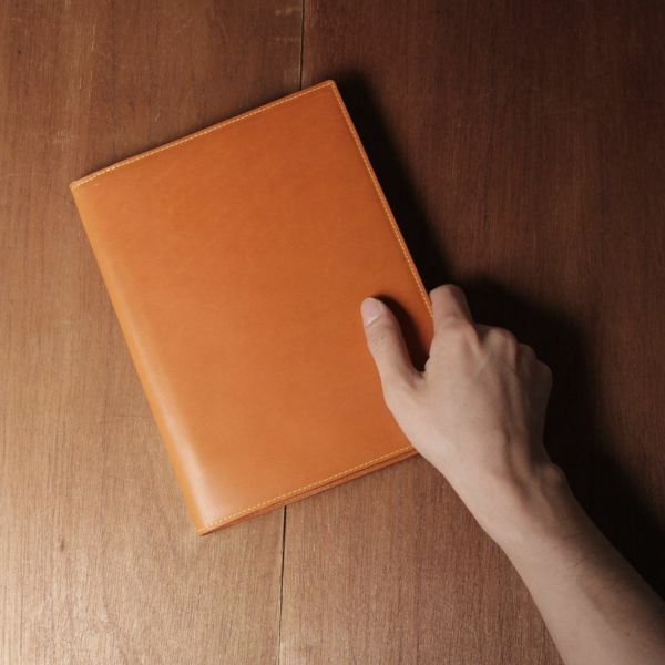 レザーブランドS'FACTORY「Rhodia レザーメモカバー No.16 A5サイズ カウレザー キャメル（牛革）」商品画像