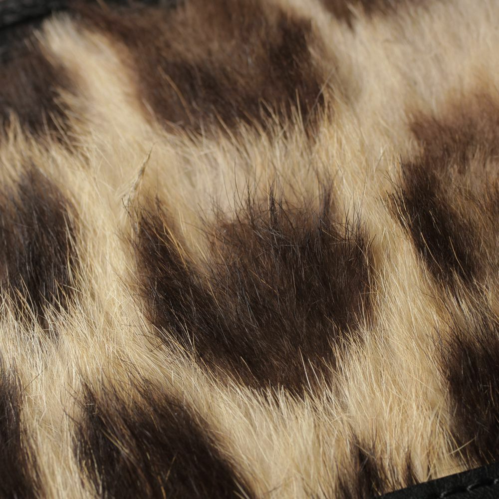 レザーブランド S'FACTORY「プレミアムショートウォレット レオパード(ヒョウ毛皮)」商品画像