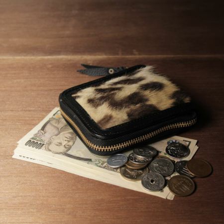 2020年 プレミアムショートウォレット レオパード(ヒョウ毛皮