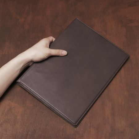 A4 レザーバインダー カウレザー ブラウン（牛革）│メンズ革