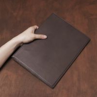 A4 レザーバインダー カウレザー ブラウン（牛革）│メンズ革