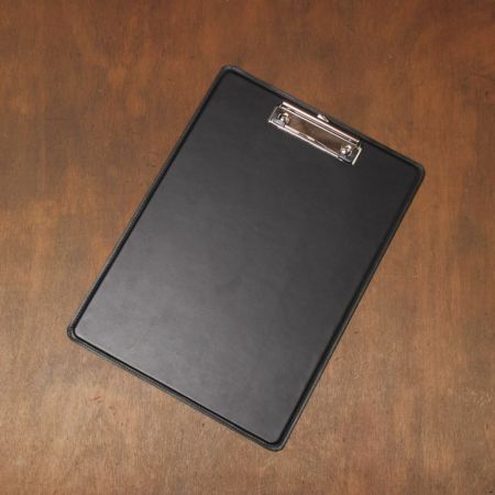 A4 シングル レザーバインダー ブラック（牛革）│メンズ革小物通販 S