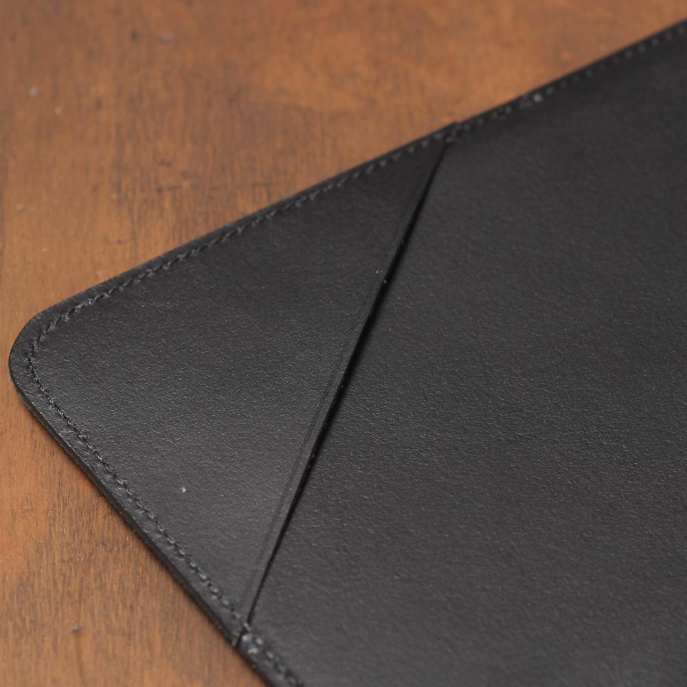 S'FACTORY「伝票サイズ レザーバインダー ブラック（牛革）」商品画像