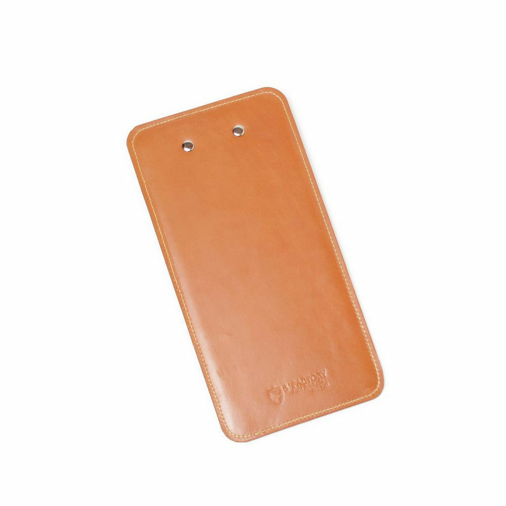 S'FACTORY「伝票サイズ シングル レザーバインダー キャメル（牛革）」商品画像