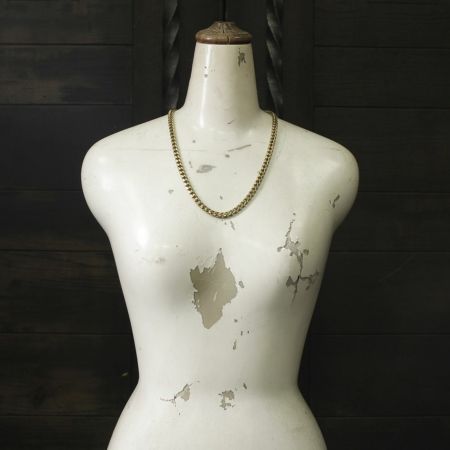 60cm、70cm 真鍮 ネックレスチェーン No5.キューバリンク│メンズ革