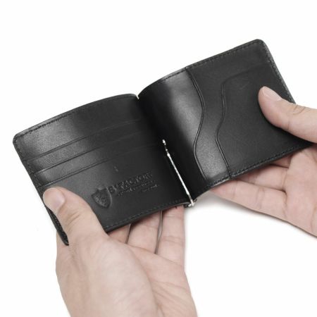 スマート マネークリップ コインケース付き ブラックパイソン
