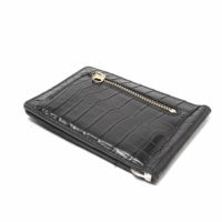 スマート マネークリップ コインケース付き クロコダイル（ワニ