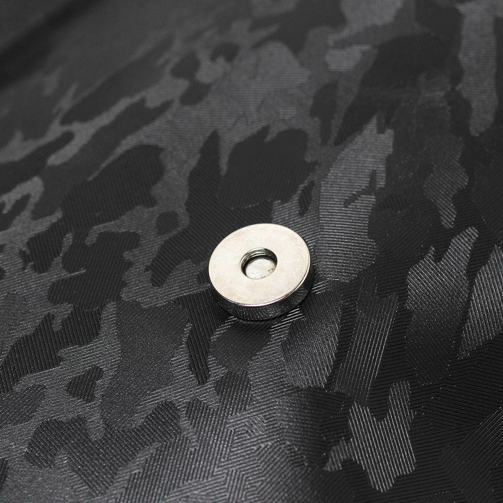 メッセンジャーバッグ ブラック カモフラ柄 カウレザー（牛革）