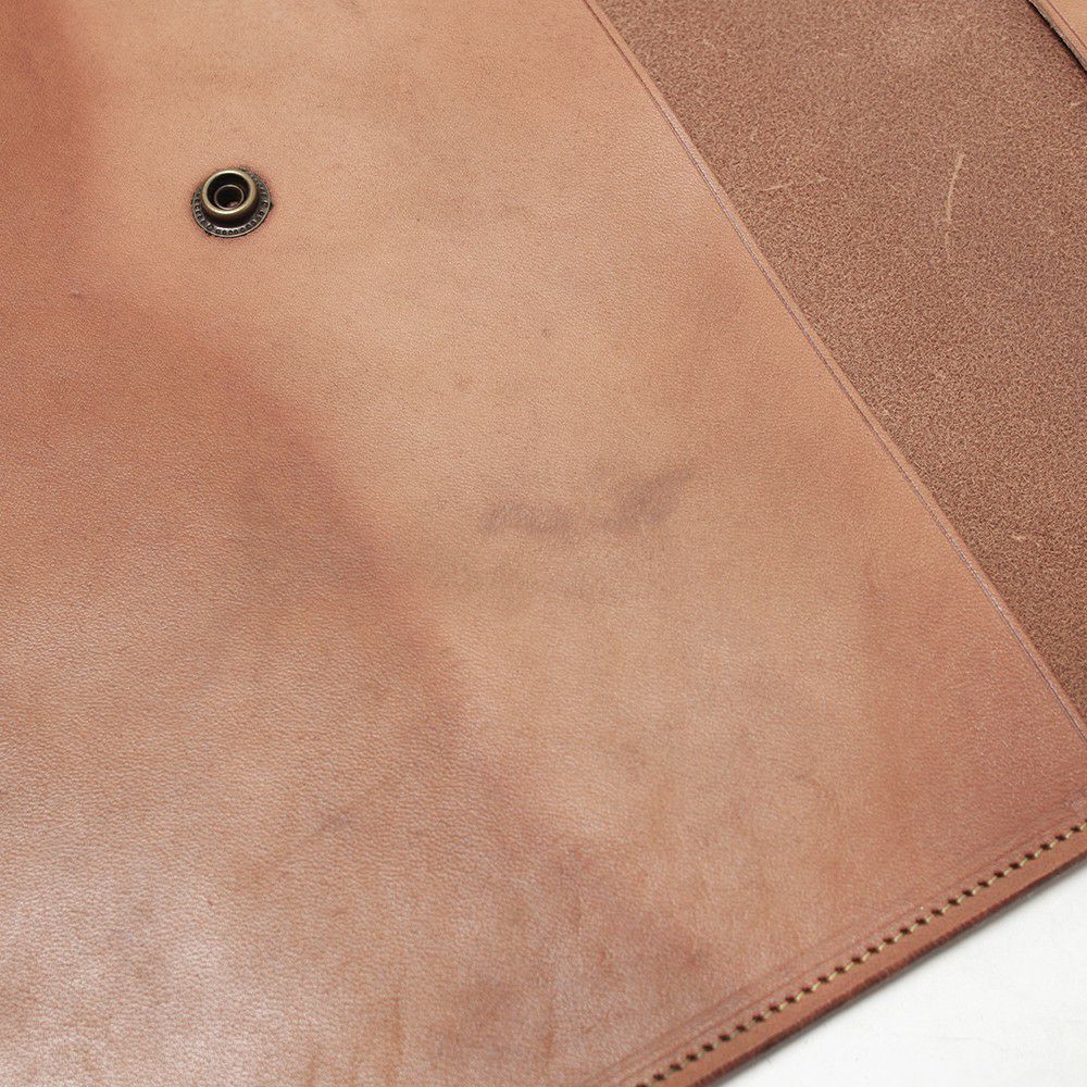 店頭ディスプレー品 ドキュメントケース Lサイズ カウレザー ナチュラル（牛革）