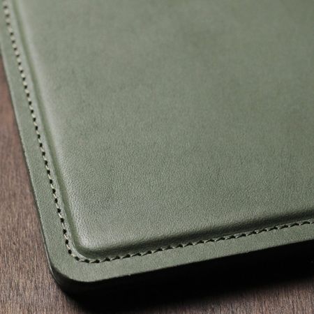 A4 レザーバインダー カウレザー カーキ（牛革）│メンズ革小物