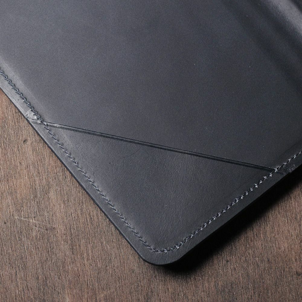 伝票サイズ レザーバインダー ネイビー（牛革）